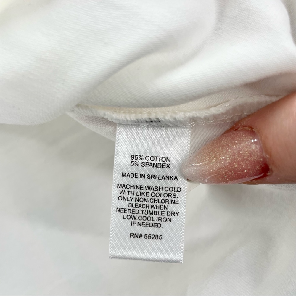 EXPRESS White Boat Neck Top M - Picture 5 of 6